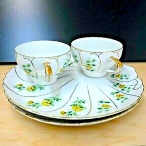 Giftcraft Shell Shape Snack Plates & tea cups